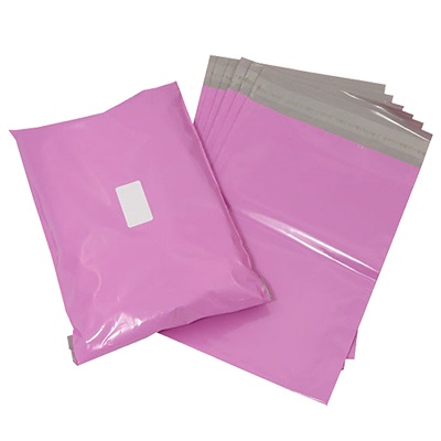 1000 x Pink Postal Poly Mailing Bags 17" x 22" (430x560mm)
